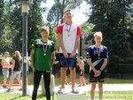 vyhlášení 1 km kadeti - 2. Václav Tichý